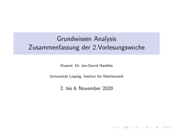 Vorlesung Woche 2