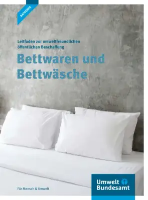 Leitfaden zur umweltfreundlichen öffentlichen Beschaffung von Bettwaren und Bettwäsche