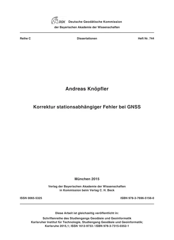 Korrektur stationsabhängiger Fehler bei GNSS