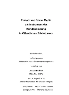 Social Media & Bibliotheken: Kundenbindung