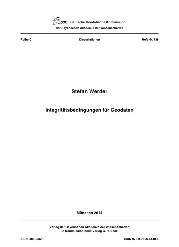 Integritätsbedingungen für Geodaten