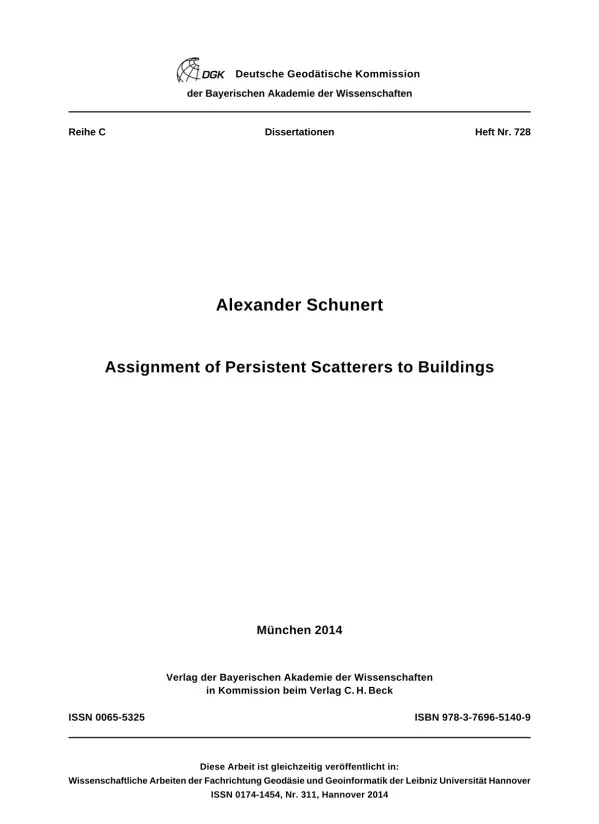 Assignment of Persistent Scatterers to Buildings