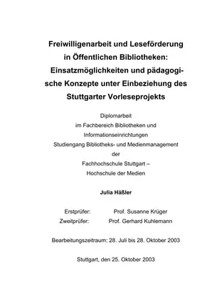 Leseförderung: Freiwillige in Bibliotheken