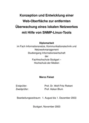 SNMP Netzwerküberwachung: Web-Oberfläche