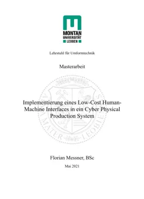 Low-Cost Human-Machine Interface in Cyber Physical Production Systems