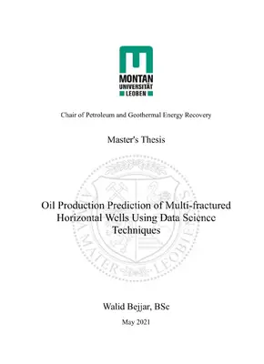Ölproduktionsvorhersage mittels Data Science
